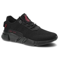 Czarne Sneakersy Big Star Damskie Buty Sportowe. Czarne buty sportowe na co dzień damskie Big Star, z aplikacjami, z materiału. Za 159.00 zł.