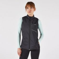 Kamizelka do biegania damska Kiprun 500 Run Warm ocieplana. Czarne kamizelki damskie KIPRUN, s, z materiału. Za 149.99 zł.