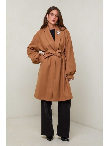 L'armoire de Suzette Płaszcz przejściowy w kolorze karmelowym rozmiar: 42. Brązowe płaszcze damskie L'armoire de Suzette, l, z aplikacjami, z tkaniny, klasyczne. Za 234.94 zł.