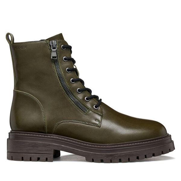 Trapery Geox. Zielone trapery damskie Geox, bez obcasa. Za 589.99 zł.