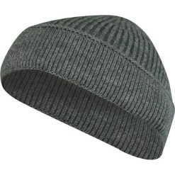 Czapka Męska, Szara Beanie, Jesienno-Zimowa, Prążkowana, Odwijana -PAKO JEANS. Szare czapki męskie Pako Jeans, na zimę, bez wzorów, z jeansu, klasyczne. Za 49.00 zł.