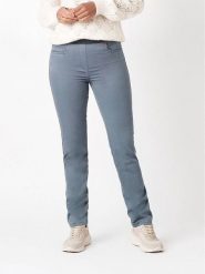 Rosner Spodnie w kolorze błękitnym rozmiar: 48K. Niebieskie spodnie materiałowe damskie Rosner, bez wzorów, z materiału, z podwyższonym stanem. Za 152.99 zł.