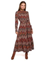 Stylove Sukienka ze wzorem rozmiar: XL. Sukienki damskie Stylove, xl, bez wzorów, z wiskozy, bez kołnierzyka, bez ramiączek, maxi. Za 293.59 zł.
