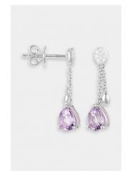 ATELIER DU DIAMANT Złote kolczyki-wkrętki "Lilona" z diamentami i ametystami rozmiar: onesize. Różowe kolczyki damskie ATELIER DU DIAMANT, z ametystem, złote. Za 1,304.99 zł.