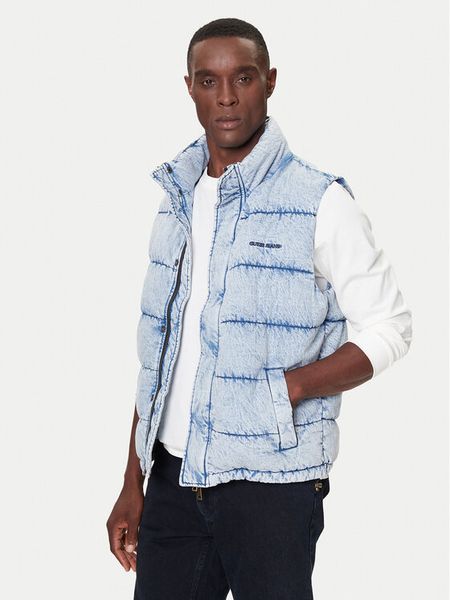 Guess Bezrękawnik M5BN81 D6181 Niebieski Regular Fit. Niebieskie kamizelki męskie Guess, m, z bawełny. Za 369.99 zł.