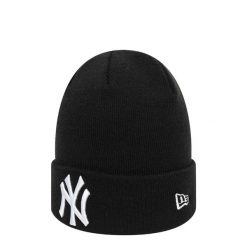 Czarna Czapka Z Daszkiem New Era Mlb Essential Ny Yankees Dorosłych. Białe czapki męskie New Era, na zimę, bez wzorów, sportowe. Za 139.99 zł.