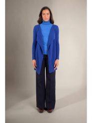 Perfect Cashmere Kaszmirowy kardigan "Abigail" w kolorze niebieskim rozmiar: L. Niebieskie kardigany damskie Perfect Cashmere, l, bez wzorów, z kaszmiru. Za 431.78 zł.