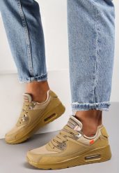 Beżowe Buty Sportowe Irinyxih. Brązowe buty sportowe na co dzień damskie Renee, bez wzorów. Za 89.99 zł.