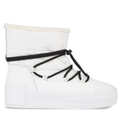 Śniegowce Calvin Klein Jeans. Białe śniegowce damskie Calvin Klein Jeans, z jeansu. Za 749.99 zł.