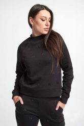Bluza dresowa damska KARL LAGERFELD. Bluzy bez kaptura damskie Karl Lagerfeld, l, z dresówki. W wyprzedaży za 656.67 zł.