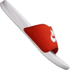 Czerwone Klapki Nike Benassi Jdi Slide M 343880-106. Czerwone klapki i japonki męskie Nike, z dzianiny. W wyprzedaży za 169.00 zł.