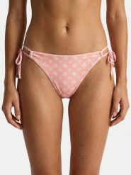 Guess Dół od bikini E6GO06 MC04R Różowy. Czerwone bikini damskie Guess, z aplikacjami. Za 239.99 zł.