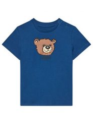 Guess T-Shirt N5YI16 K8HM4 Granatowy Regular Fit. Niebieskie t-shirty chłopięce Guess, z aplikacjami, z bawełny, bez ramiączek. Za 59.99 zł.