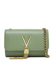 Valentino Torebka Divina VBS1R403G Zielony. Zielone torebki klasyczne damskie Valentino, bez wzorów, ze skóry, wizytowe, bez kołnierzyka, bez ramiączek. Za 249.99 zł.