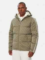 Guess Kurtka zimowa Z5BL02 WFIQ2 Zielony Regular Fit. Zielone kurtki męskie Guess, na zimę, l, z aplikacjami, z bawełny, bez kaptura. Za 954.99 zł.