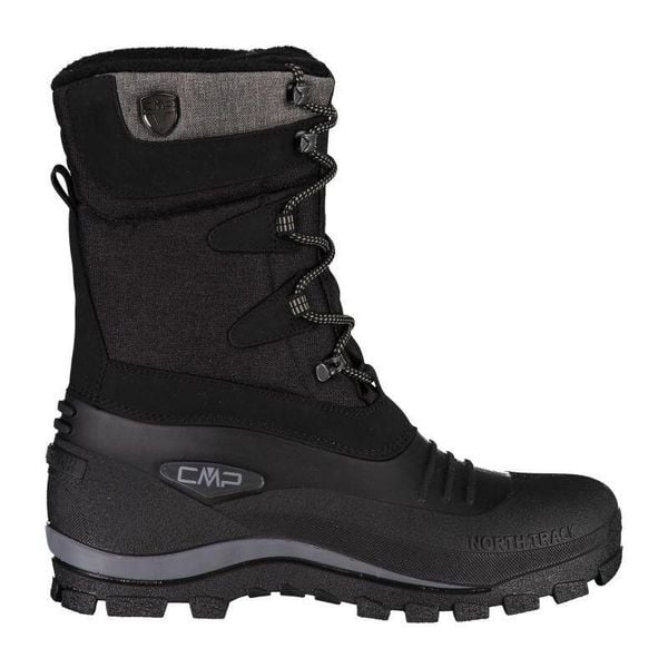 Buty CMP Nietos. Czarne buty trekkingowe męskie CMP, z materiału, bez zapięcia, trekkingowe. W wyprzedaży za 399.99 zł.
