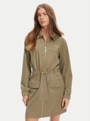 Guess Sukienka codzienna V5YK04 KCX42 Zielony Regular Fit. Zielone sukienki damskie Guess, na co dzień, m, z aplikacjami, z syntetyku, bez kołnierzyka, bez ramiączek, proste. Za 339.99 zł.