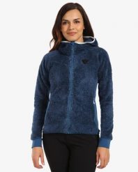 Bluza damska z kapturem Kilpi Norka. Niebieskie bluzy z kapturem damskie Kilpi, z materiału. Za 422.05 zł.