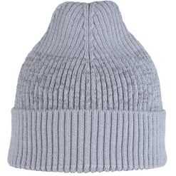 Czapka sportowa Running z odblaskiem z wełny merino active beanie. Szare czapki męskie Buff, z wełny. Za 179.99 zł.
