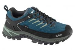 Buty trekkingowe męskie, Rigel 2.0 Low WP. Niebieskie buty trekkingowe męskie CMP, z materiału, przed kostkę, bez zapięcia, trekkingowe. Za 459.99 zł.