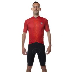 Koszulka rowerowa męska Unica czerwona. Czerwone t-shirty sportowe męskie C-LAB, m, bez ramiączek, rowerowe. W wyprzedaży za 296.25 zł.