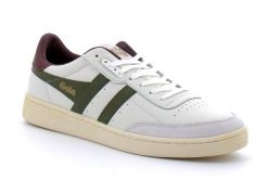 Męskie buty sportowe Gola Contact Leather Trainer męskie CMB261ON. Białe buty sportowe na co dzień męskie Gola, z gumy, bez zapięcia, trekkingowe. Za 299.00 zł.