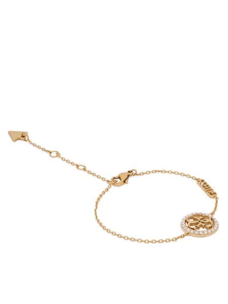 Guess Bransoletka JUBB02 137JW Złoty. Żółte bransoletki damskie Guess, metalowe. Za 249.99 zł.