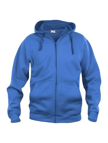Clique Basic Hoody Full Zip – męska bluza z kapturem, odporna na piling. Niebieskie bluzy z kapturem męskie CLIQUE, m, z bawełny. Za 182.80 zł.