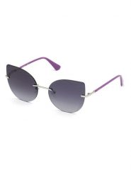 Guess Damskie okulary przeciwsłoneczne w kolorze srebrno-fioletowym rozmiar: onesize. Różowe okulary przeciwsłoneczne damskie Guess. Za 276.71 zł.