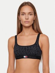 Tommy Hilfiger Góra od bikini UW0UW06585 Czarny. Czarne bikini damskie Tommy Hilfiger, bez wzorów. Za 209.99 zł.