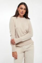 Sweter damski kaszmirowy Bozza MARELLA MONOCHROME. Swetry klasyczne damskie Marella, l, z kaszmiru, bez kołnierzyka. Za 1,309.00 zł.