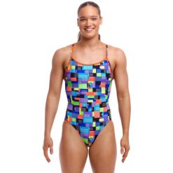 Strój kąpielowy jednoczęściowy FUNKITA Chip Set - Diamond Back. Niebieskie stroje jednoczęściowe damskie FUNKITA, m, bez wzorów. Za 199.00 zł.