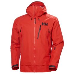 Kurtka narciarska Helly Hansen Odin 9 Worlds Infinity Shell J. Czerwone kurtki męskie Helly Hansen, l, bez wzorów, bez kaptura. W wyprzedaży za 2,202.50 zł.