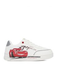 Cars Sneakersy CEO-CP66-SS26-330DPC Biały. Białe buty sportowe chłopięce Cars, bez wzorów, z materiału, bez zapięcia. Za 129.99 zł.