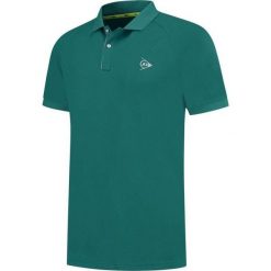 Koszulka tenisowa męska Dunlop Club Polo z kołnierzykiem. Zielone koszulki polo męskie Dunlop, m, bez wzorów, bez ramiączek. Za 139.99 zł.