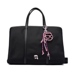 Torebka KARL LAGERFELD. Czarne torebki klasyczne damskie Karl Lagerfeld, bez wzorów, bez dodatków. Za 799.99 zł.