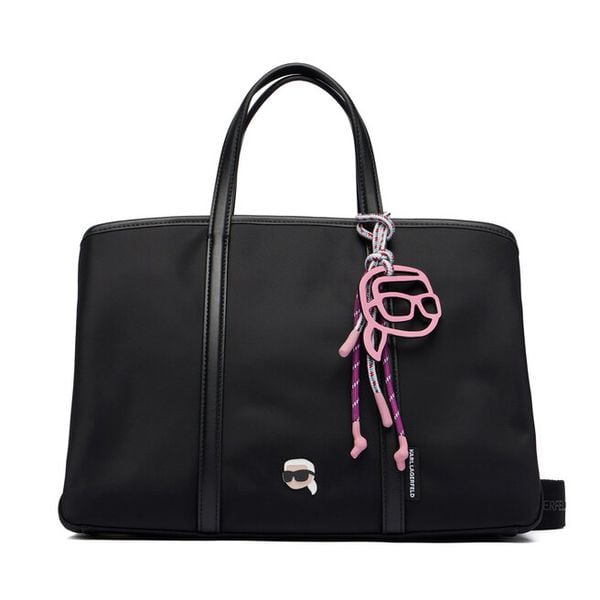 Torebka KARL LAGERFELD. Czarne torebki klasyczne damskie Karl Lagerfeld, bez wzorów, bez dodatków. Za 578.99 zł.