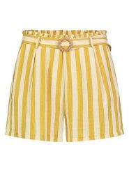 Sublevel Szorty w kolorze żółto-beżowym rozmiar: XL. Brązowe szorty damskie Sublevel, bez wzorów, z tkaniny. Za 60.99 zł.