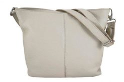 Listonoszka skórzana BARBERINI'S j. beżowa 12-10. Brązowe shopper bag damskie Barberinis, bez wzorów, ze skóry, duże, bez dodatków. Za 199.99 zł.