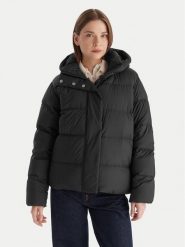 Tommy Hilfiger Kurtka puchowa WW0WW45739 Czarny Regular Fit. Czarne kurtki damskie Tommy Hilfiger, xl, bez wzorów, z puchu, bez kaptura. Za 1,199.00 zł.