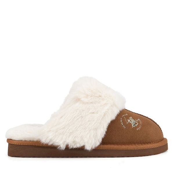 Kapcie Beverly Hills Polo Club. Brązowe kapcie damskie Beverly Hills Polo Club. Za 129.99 zł.