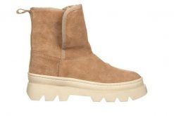 Botki Bayla-161 031 Jordy 001 Srt 81 Agatha Camel Suede 161657, Beżowy, Skóra naturalna - 36. Brązowe botki damskie Bayla, na zimę, z gumy, eleganckie, z okrągłym noskiem, za kostkę, bez obcasa, bez zapięcia. W wyprzedaży za 224.10 zł.