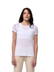 Koszulka na co dzień na siłownię. Białe topy sportowe damskie LEONE 1947 APPAREL, xl, bez wzorów, z jeansu, bez ramiączek. Za 84.16 zł.