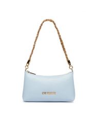 LOVE MOSCHINO Torebka JC4143PP1OLX0701 Błękitny. Niebieskie torebki klasyczne damskie Love Moschino, bez wzorów, ze skóry, bez dodatków. Za 879.99 zł.