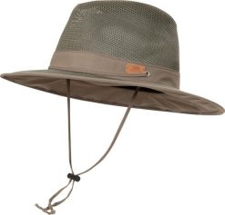 2058 Unisex kapelusz mesh Panama khaki. Zielone kapelusze damskie 2117 OF SWEDEN, bez wzorów, z meshu. Za 106.75 zł.