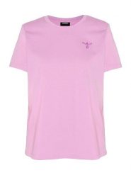 Chiemsee Koszulka w kolorze fioletowym rozmiar: L. Różowe bluzki damskie Chiemsee, l, bez wzorów, z bawełny, bez kołnierzyka, bez ramiączek. Za 65.85 zł.