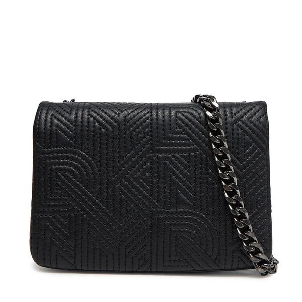 Torebka DKNY. Czarne torebki klasyczne damskie DKNY, bez wzorów, wizytowe, bez kołnierzyka, bez ramiączek. Za 329.99 zł.