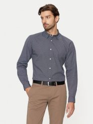 Jack & Jones Koszula Matheo 12261090 Czarny Slim Fit. Czarne koszule męskie Jack & Jones, l, bez wzorów, z syntetyku, bez kołnierzyka, bez ramiączek. Za 119.99 zł.