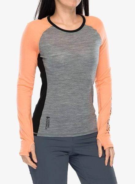 Bluza termoaktywna damska Mons Royale Bella LS. Szare bluzy bez kaptura damskie Mons Royale, s, z elastanu. Za 307.99 zł.