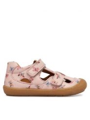 Froddo Sandały Ollie Sandal G2150186-13 S Beżowy. Brązowe sandały dziewczęce Froddo, ze skóry, bez zapięcia. Za 359.99 zł.